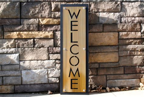 metal house with porch welcome sign|Metal Welcome to the Porch Signs .